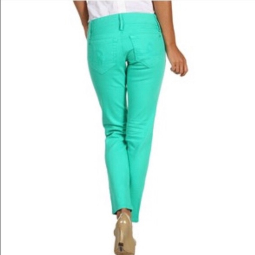 Lilly Pulitzer Worth Skinny Mini Size 12 in Lagoon Green